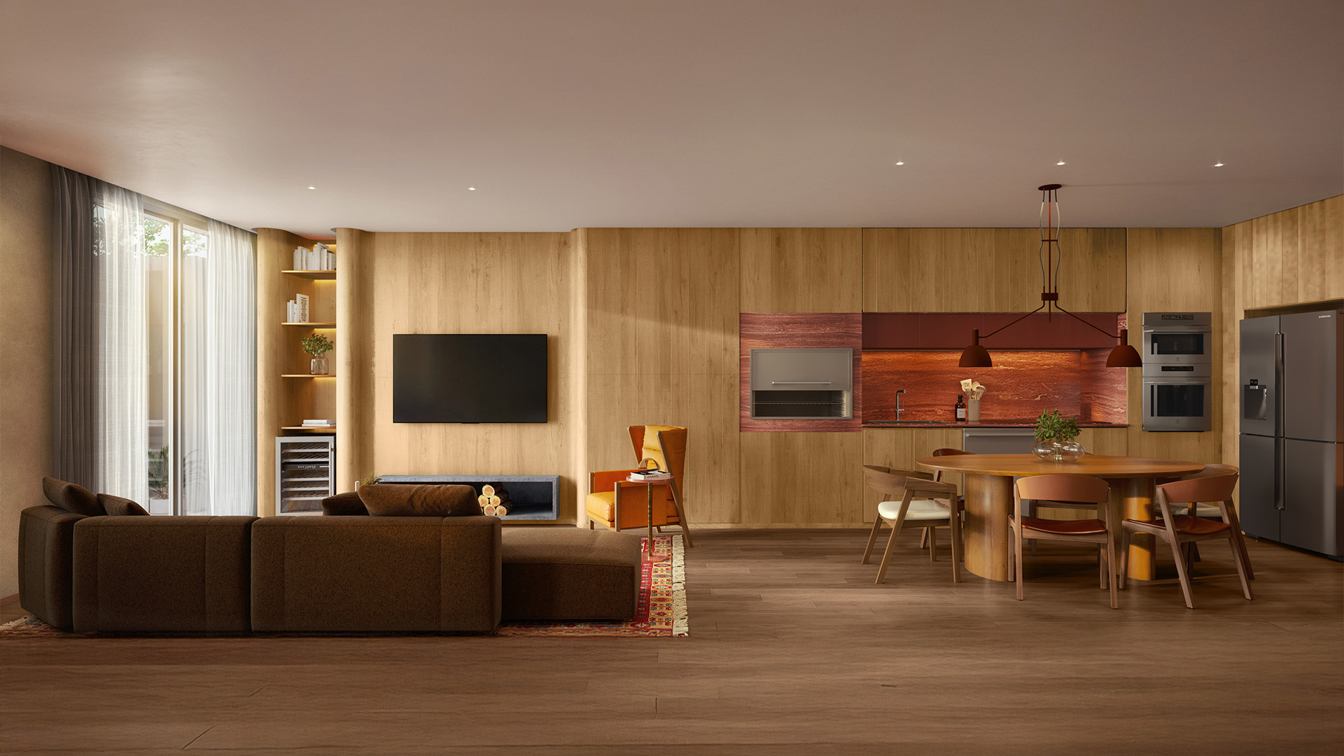 Living 02 Dorms. Residencial